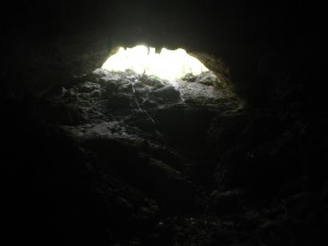 A look back at the cave entrance before we ventured further into the dark zones